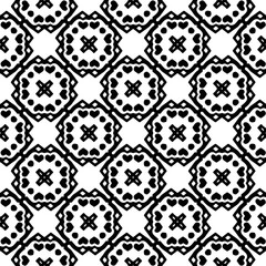 Abstract Shapes.Vector Seamless Black and White Pattern.Design element for prints, decoration, cover, textile, digital wallpaper, web background, wrapping paper, clothing, fabric, packaging, cards, ti