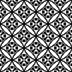 Fototapeta premium Abstract Shapes.Vector Seamless Black and White Pattern.Design element for prints, decoration, cover, textile, digital wallpaper, web background, wrapping paper, clothing, fabric, packaging, cards, ti