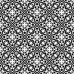Abstract Shapes.Vector Seamless Black and White Pattern.Design element for prints, decoration, cover, textile, digital wallpaper, web background, wrapping paper, clothing, fabric, packaging, cards, ti