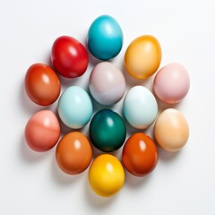 colored eggs