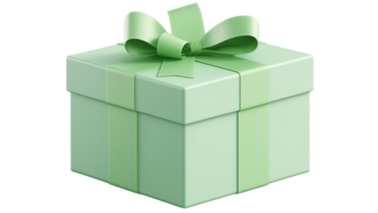 Mint gift clipart.