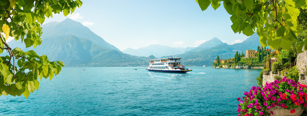 Varenna by Lake Como - obrazy, fototapety, plakaty