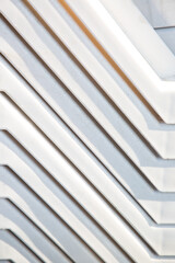 White texture with stripes, white plastic stripes