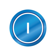 Initial Letter Logo I Template Vector Design