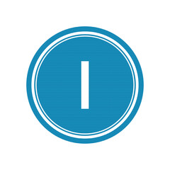 Initial Letter Logo I Template Vector Design