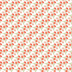 Free vector flat small flowers pattern