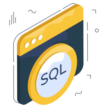 Premium download icon of sql website 

