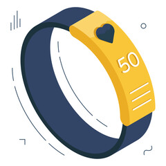 Modern design icon of fitness tracker

