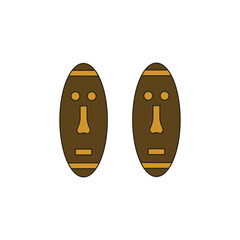african mask vector type icon