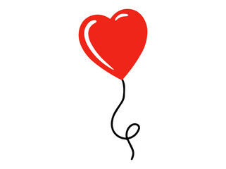 Heart Balloon Illustration
