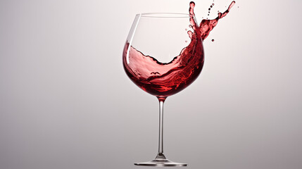 red wine pouring into glass, generative ai