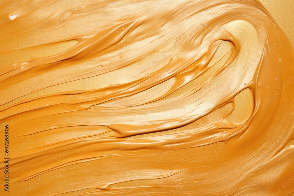 Poster a detailed close-up view of a yellow liquid. this image can be used for various purposes