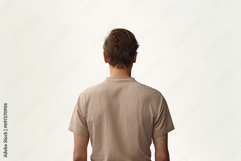 Aufkleber a man standing with his back to the camera. suitable for various uses
