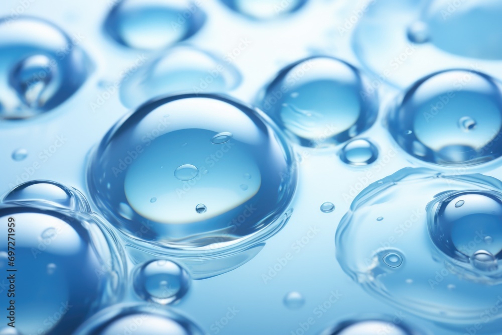 Aufkleber close up view of a bunch of water bubbles. suitable for various uses