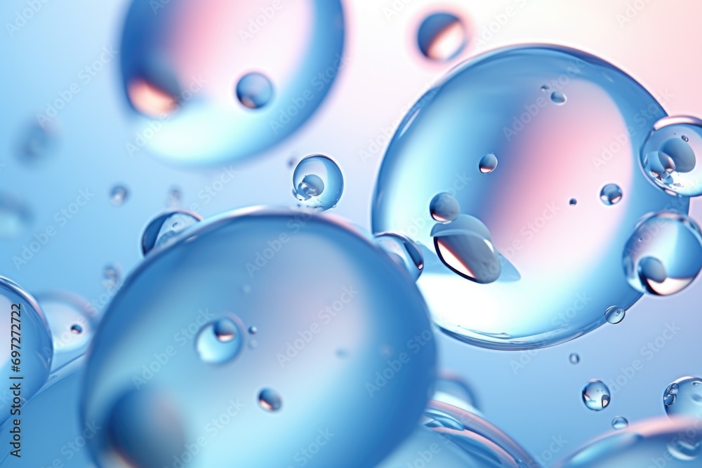 Aufkleber A vibrant collection of bubbles floating on top of each other. Perfect for adding a touch of whimsy and playfulness to any project