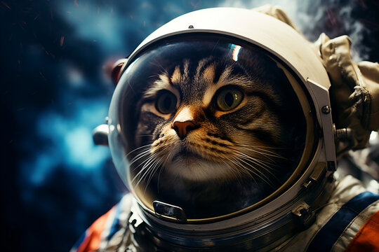 Created with generative ai tools astronaut portrait exploring deep space discover new planet