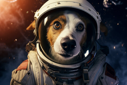 Created with generative ai tools astronaut portrait exploring deep space discover new planet