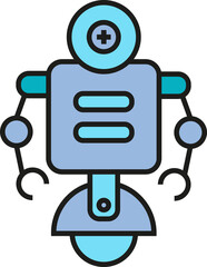 Robot Character Icon
