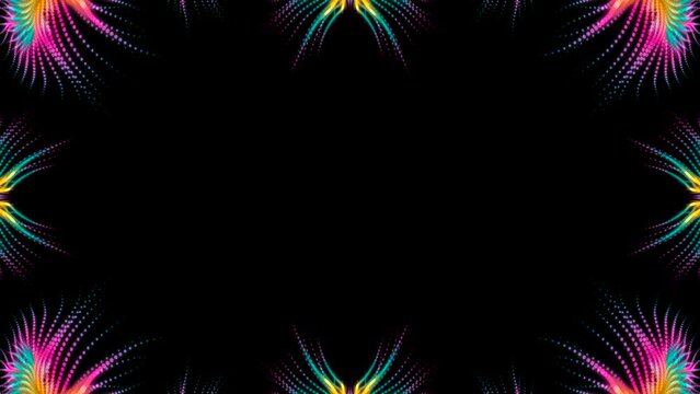 Multi-coloured design with space for text, it fits for holidays and celebrations.