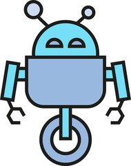 Funny Robot Character
