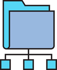 Folder and Diagram Icon
