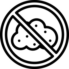 Zero Emission Line Icon