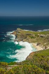 Fototapeta na wymiar View of the famous Cape of Good Hope in South Africa