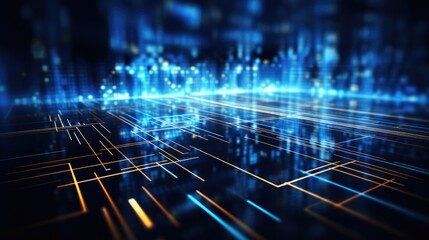 Fototapeta premium Tech Evolution Unveiled: Abstract Background for Business Development