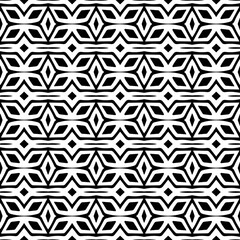 Abstract Shapes.Vector Seamless Black and White Pattern.Design element for prints, decoration, cover, textile, digital wallpaper, web background, wrapping paper, clothing, fabric, packaging, cards.