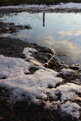 A river flowing through a rocky area