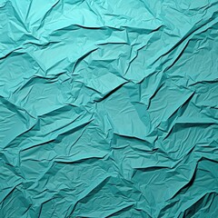 Old Paper with Wrinkles in Cyan Tone. Abstract Background and Texture for Design.