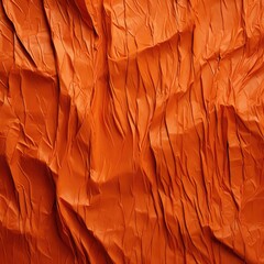 Crumpled Paper Background of Light Orange Color "Soft Glow: Light Orange Crumpled Paper Background"