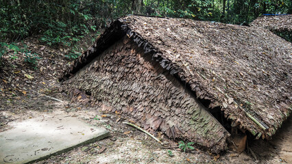 The view of Cu Chi Tunnels in Vietnam