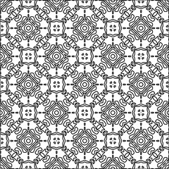 Abstract shapes from lines. Vector graphics for design. Black and white color. Simple pattern.