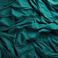 "Luxe Elegance: Close-Up of Green Silk Fabric