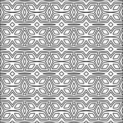 Abstract shapes from lines. Vector graphics for design. Black and white color. Simple pattern.