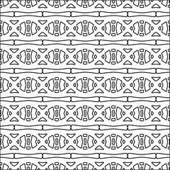 Abstract shapes from lines. Vector graphics for design. Black and white color. Simple pattern.