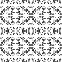 Abstract shapes from lines. Vector graphics for design. Black and white color. Simple pattern.