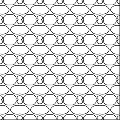 Abstract shapes from lines. Vector graphics for design. Black and white color. Simple pattern.