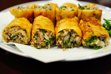 京都の中華　玉子春巻き