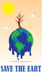 Global warming vector illustration
