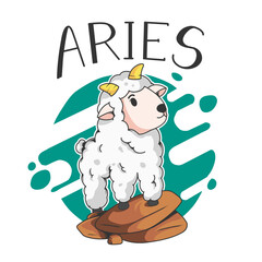 Aries horoscope zodiac logo