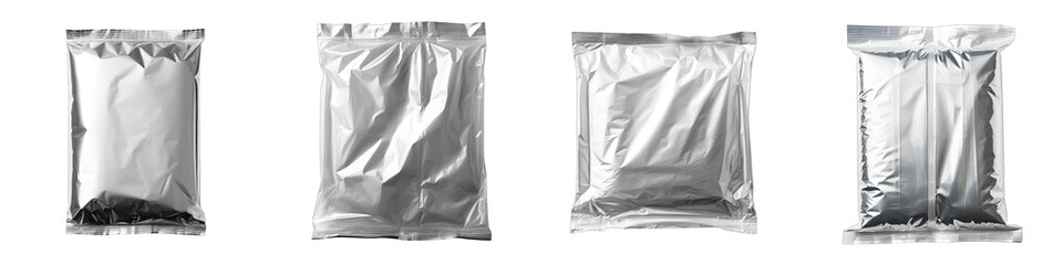 Plastic foil bag Hyperrealistic Highly Detailed Isolated On Transparent Background Png File - obrazy, fototapety, plakaty