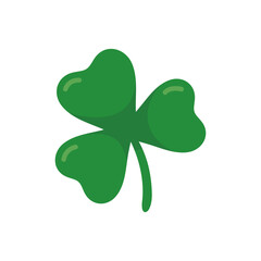 green four leaf clover Symbol of good luck at St.Patrick's festival