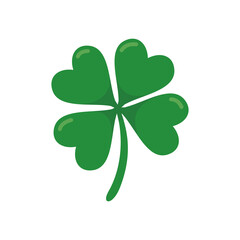 green four leaf clover Symbol of good luck at St.Patrick's festival