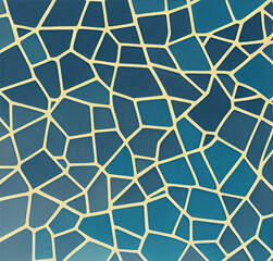 Blue background with shapes and lines, abstract template, geometric wallpaper, surface design