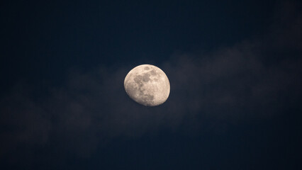 full moon in the night sky