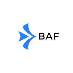 Fototapeta na wymiar BAF Letter logo design template vector. BAF Business abstract connection vector logo. BAF icon circle logotype. 