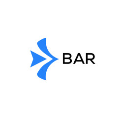 BAR Letter logo design template vector. BAR Business abstract connection vector logo. BAR icon circle logotype.
