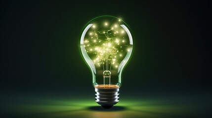 Concept new idea. Green energy